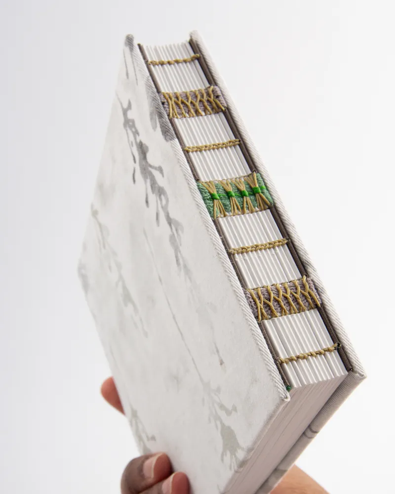 Thick book with a decorative cover